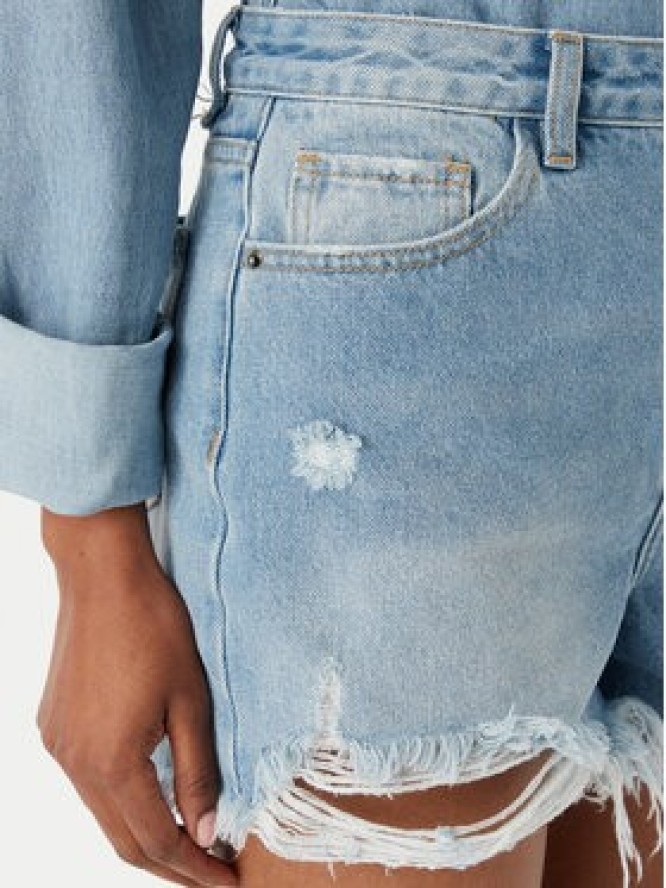 Eleh Szorty jeansowe EL122 Niebieski Regular Fit