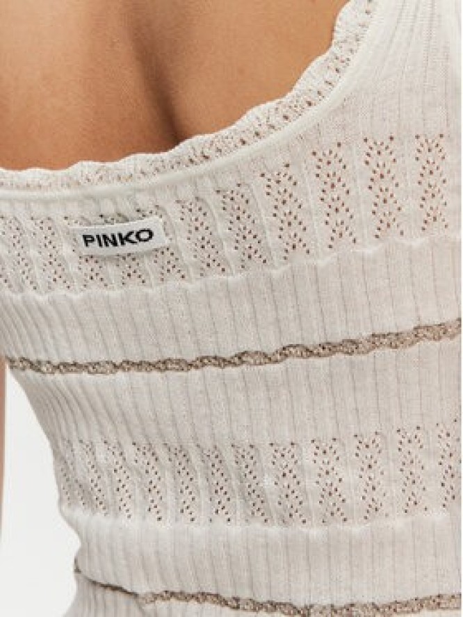 PINKO Top 104736 A2FC Biały Regular Fit