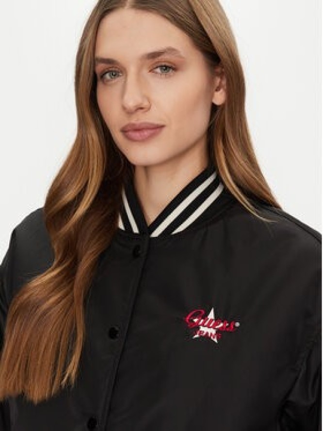 Guess Jeans Kurtka bomber W5RL43 WHAA2 Czarny Regular Fit