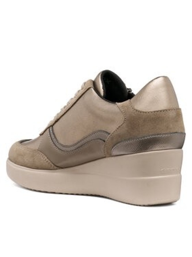 Geox Sneakersy D Stardust D6630B 0AJ22 C3056 Brązowy jasny