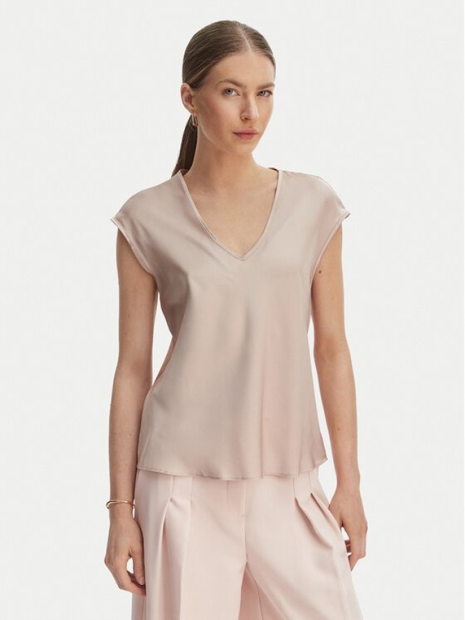 Rinascimento Bluzka CFC0127631003 Beżowy Regular Fit