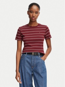Tommy Hilfiger T-Shirt New Cody WW0WW40587 Czerwony Slim Fit