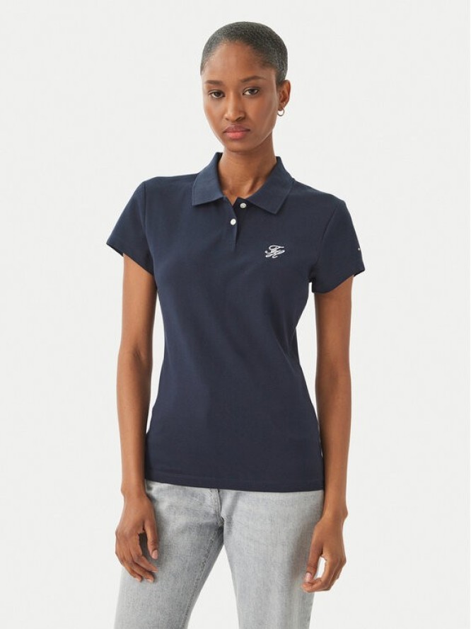 Tommy Hilfiger Polo 1985 Logo WW0WW49259 Granatowy Slim Fit