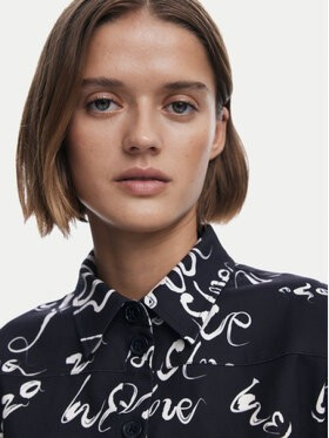 Desigual Sukienka koszulowa 25SWVW38 Czarny Regular Fit