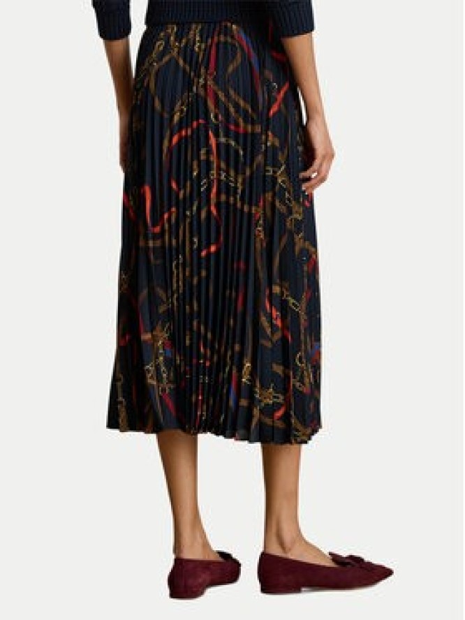 LAUREN RALPH LAUREN Spódnica plisowana 200P03550001 Granatowy Regular Fit