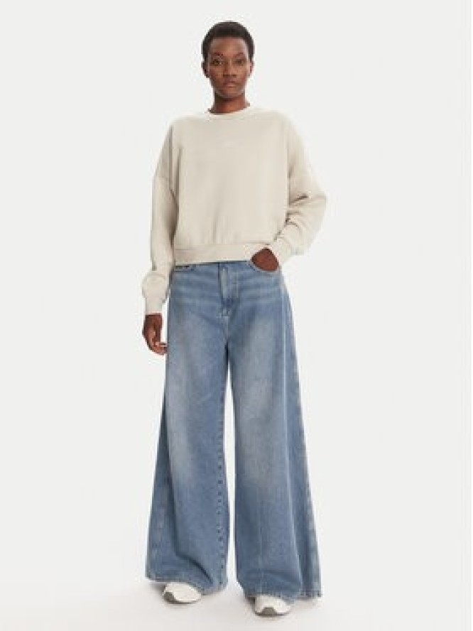 adidas Bluza Essentials Small Logo Feelcozy JI6069 Beżowy Loose Fit