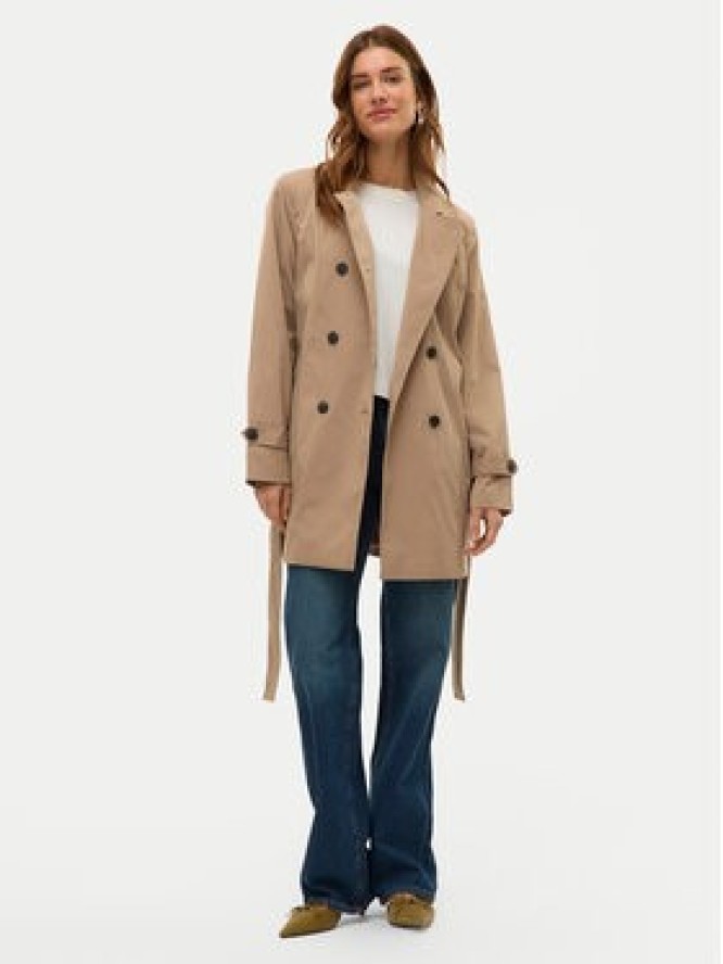Vero Moda Trencz Chelsea 10329343 Beżowy Regular Fit