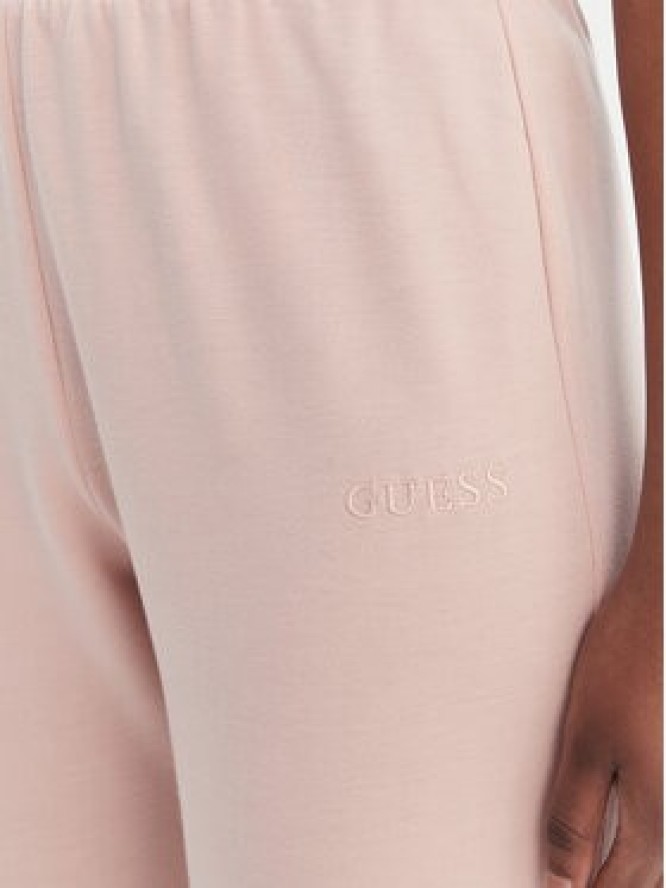 Guess Spodnie dresowe O6GB01 KCQP2 Różowy Regular Fit