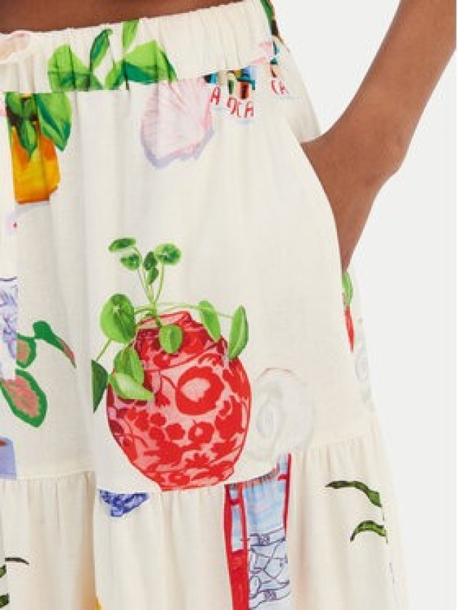 Seafolly Spódnica maxi La Boca 55650-SK Écru Regular Fit