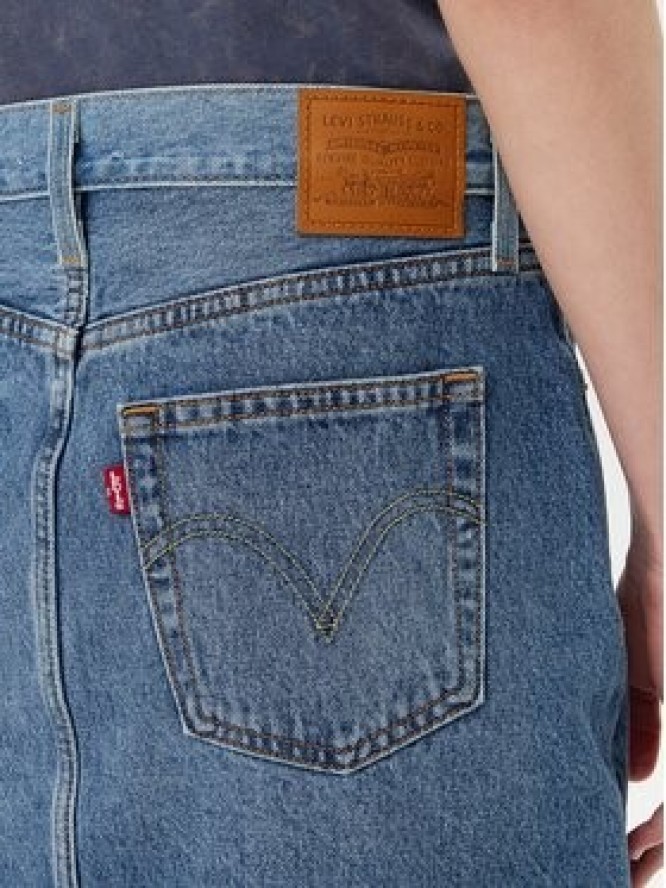 Levi's® Spódnica jeansowa Western 501® 001VJ-0001 Niebieski Regular Fit