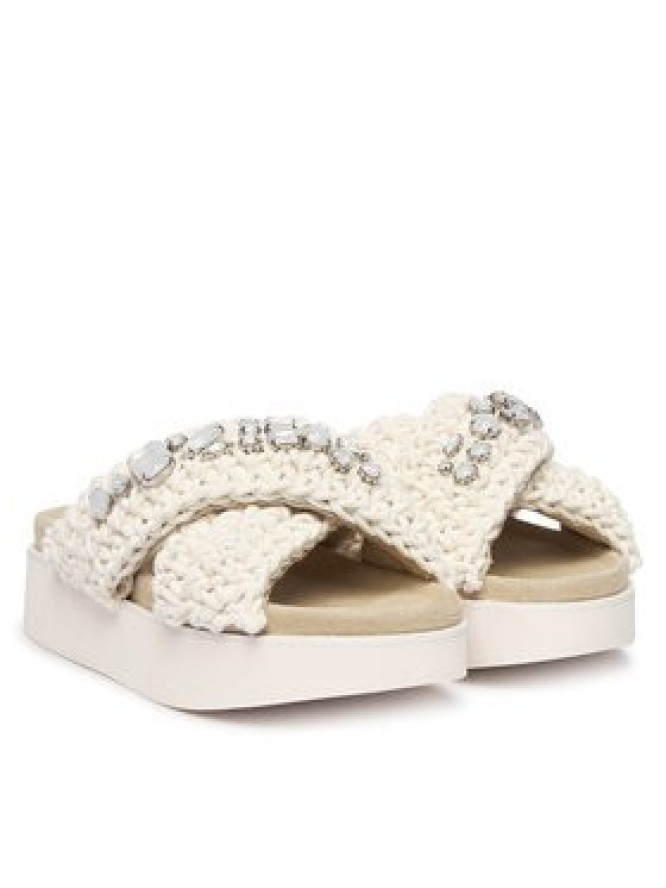 Inuikii Klapki Woven Stones Platform 1004.005.0043 Biały