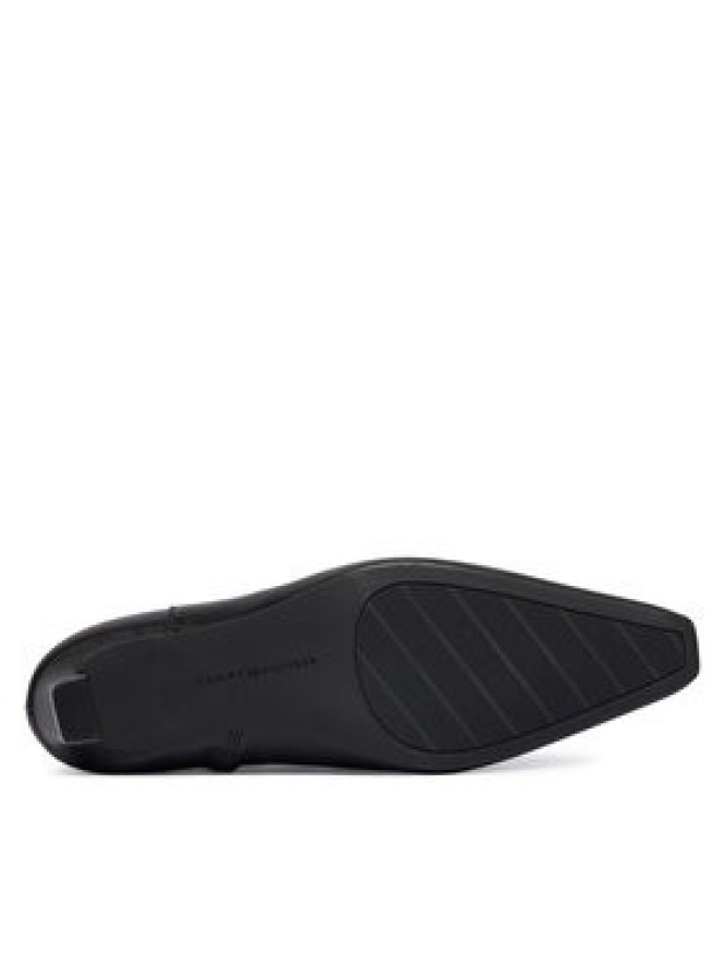 Tommy Hilfiger Botki Th Square Toe Kitten Bootie FW0FW08768 Czarny