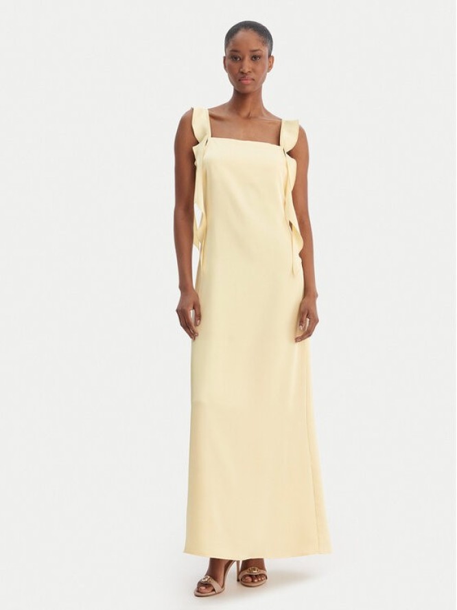 Vero Moda Sukienka koktajlowa Eloisa 10340914 Żółty Slim Fit