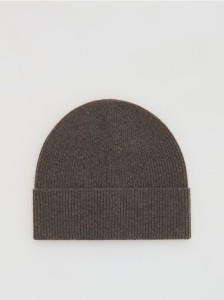 Wełniana czapka z dodatkiem kaszmiru - brązowy
