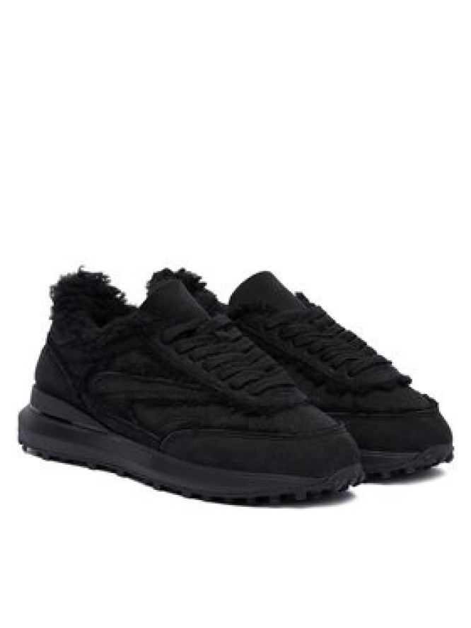 D.A.T.E. Sneakersy Athleta Shearling W431-AT-TD Czarny