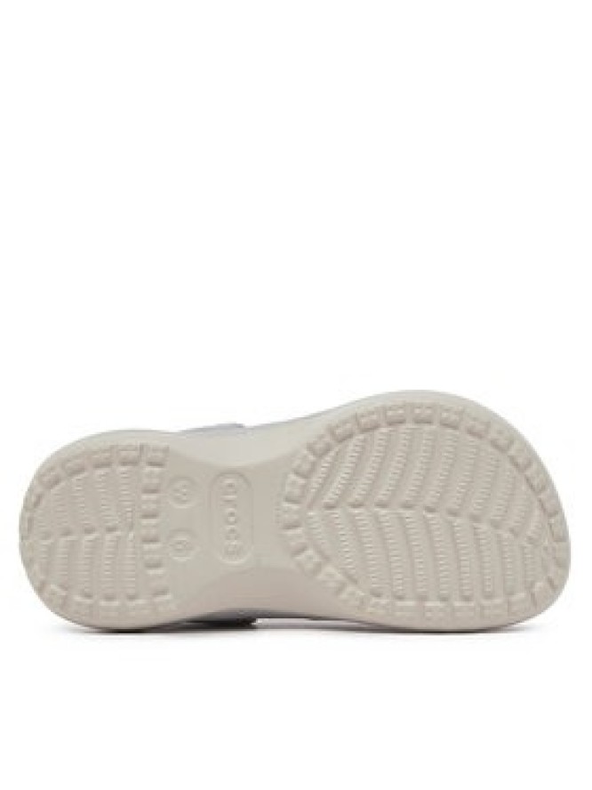 Crocs Klapki Classic Platform Glitter Lined Clog W 210413 Srebrny