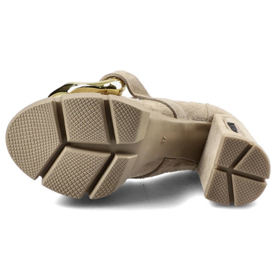 Beżowe Półbuty Carinii Damskie Eleganckie Obuwie