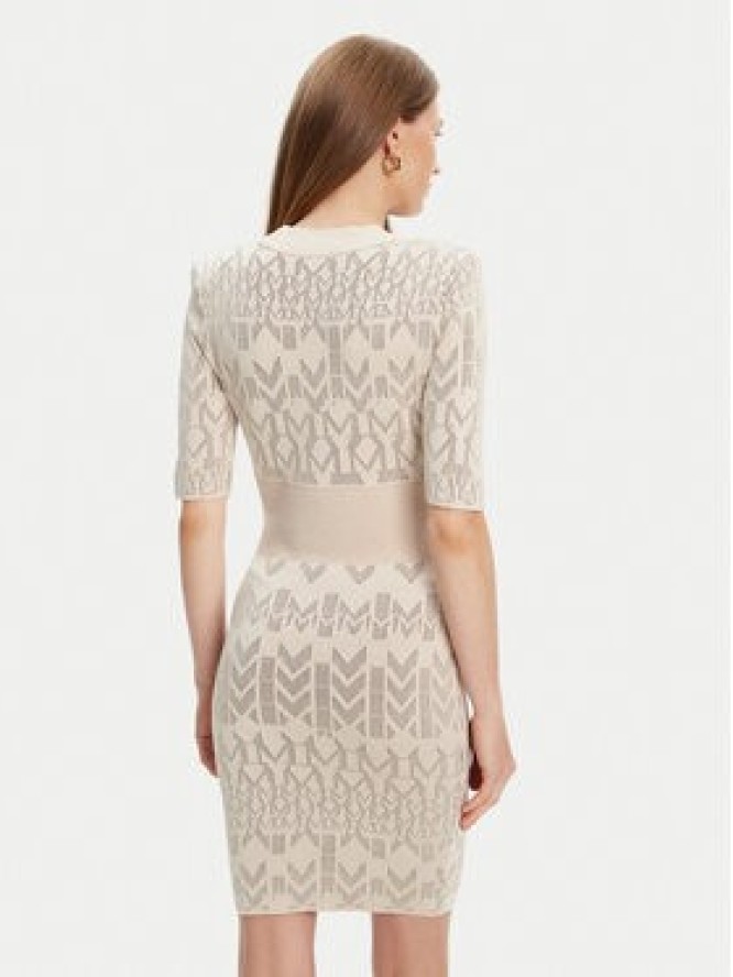 Marciano Guess Sukienka dzianinowa 5YGK20 5877Z Beżowy Slim Fit