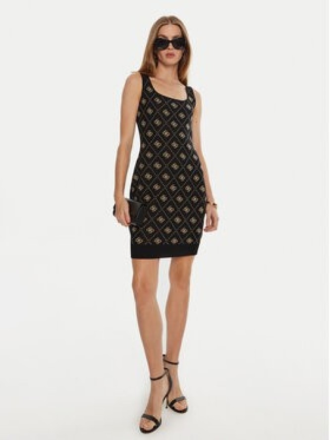Guess Sukienka dzianinowa Sarah W4BK98 Z3JD2 Czarny Slim Fit