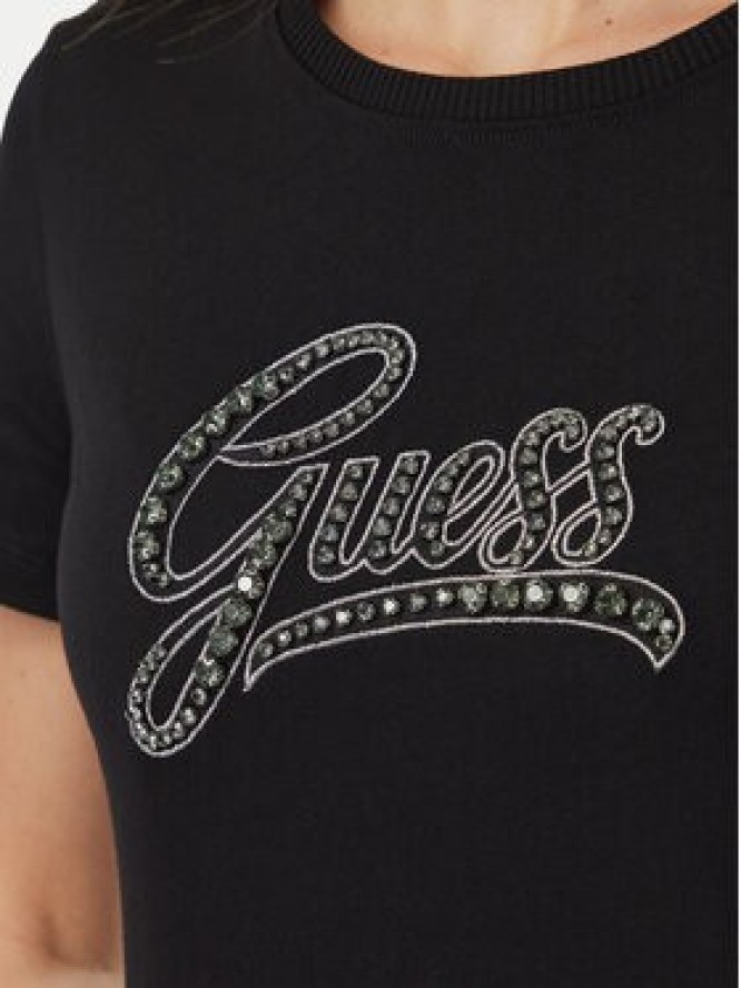 Guess T-Shirt W6BI21 K6040 Czarny Regular Fit