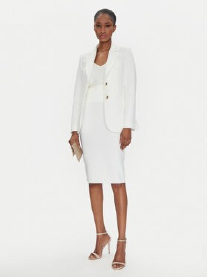 Rinascimento Marynarka CFC0122814003 Biały Regular Fit