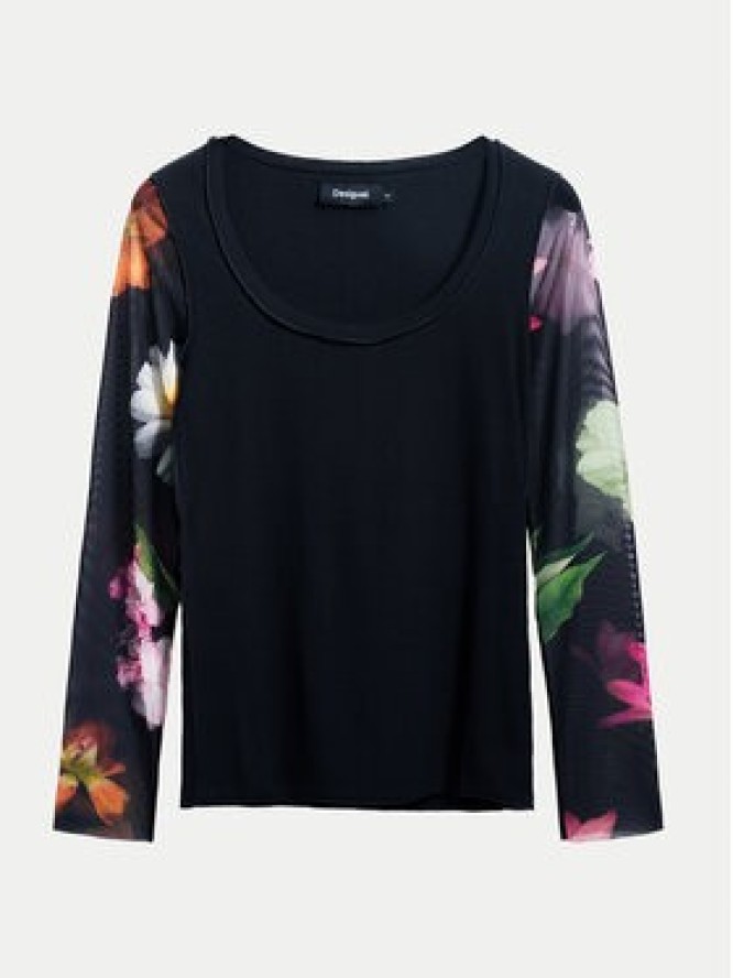Desigual Bluzka Flint 25SWTK93 Czarny Slim Fit