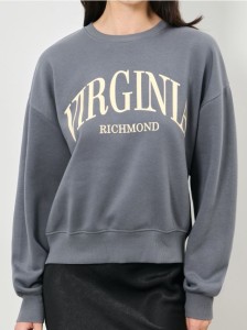 Bluza crewneck - szary