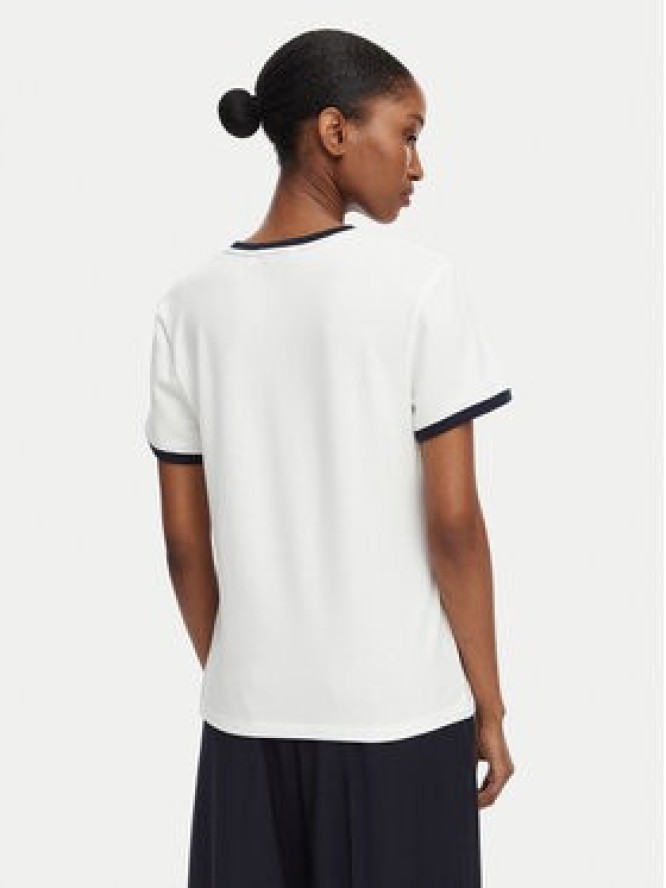 Tommy Hilfiger T-Shirt Th Roundal WW0WW50032 Biały Regular Fit