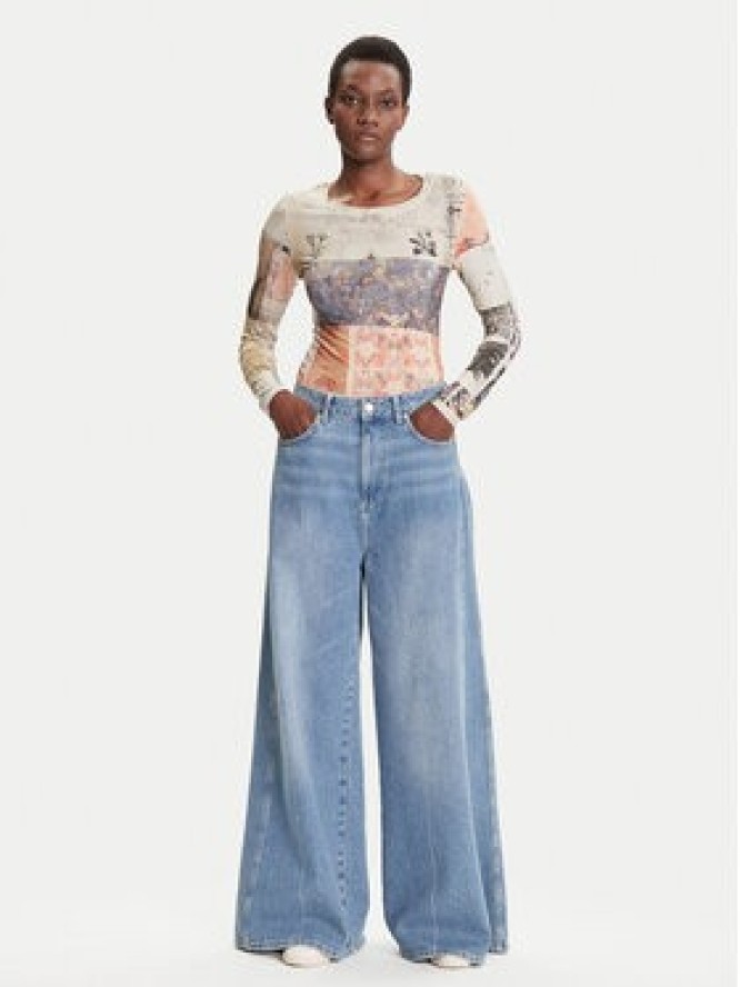 Desigual Bluzka Limbani 25WWTK33 Kolorowy Regular Fit