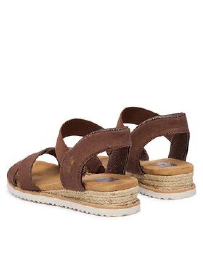 Skechers Sandały BOBS Desert Kiss - Golden Lily 114418/CHOC Brązowy