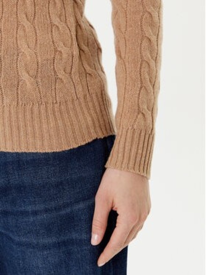 Polo Ralph Lauren Sweter 211971866002 Beżowy Slim Fit