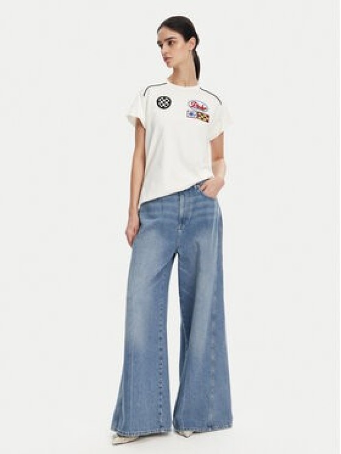 PINKO T-Shirt 105270 A2ME Biały Regular Fit