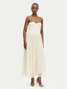 Bardot Sukienka wieczorowa Estie 59786DB4 Kremowy Regular Fit