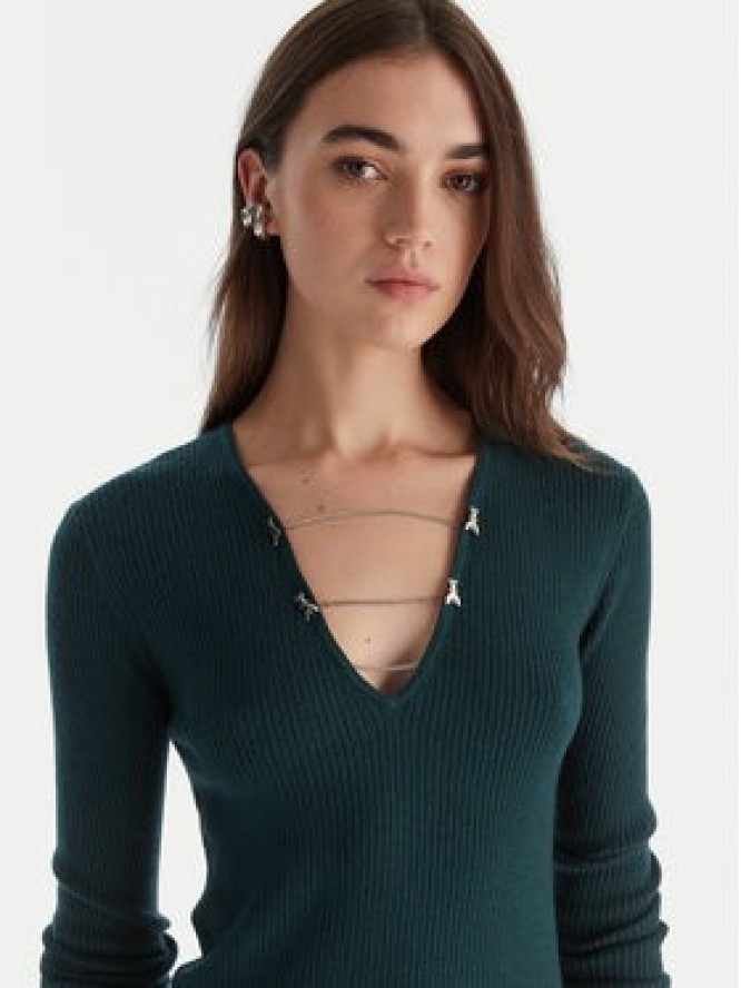 Patrizia Pepe Sweter 2K0331/K7S0-G619 Zielony Regular Fit