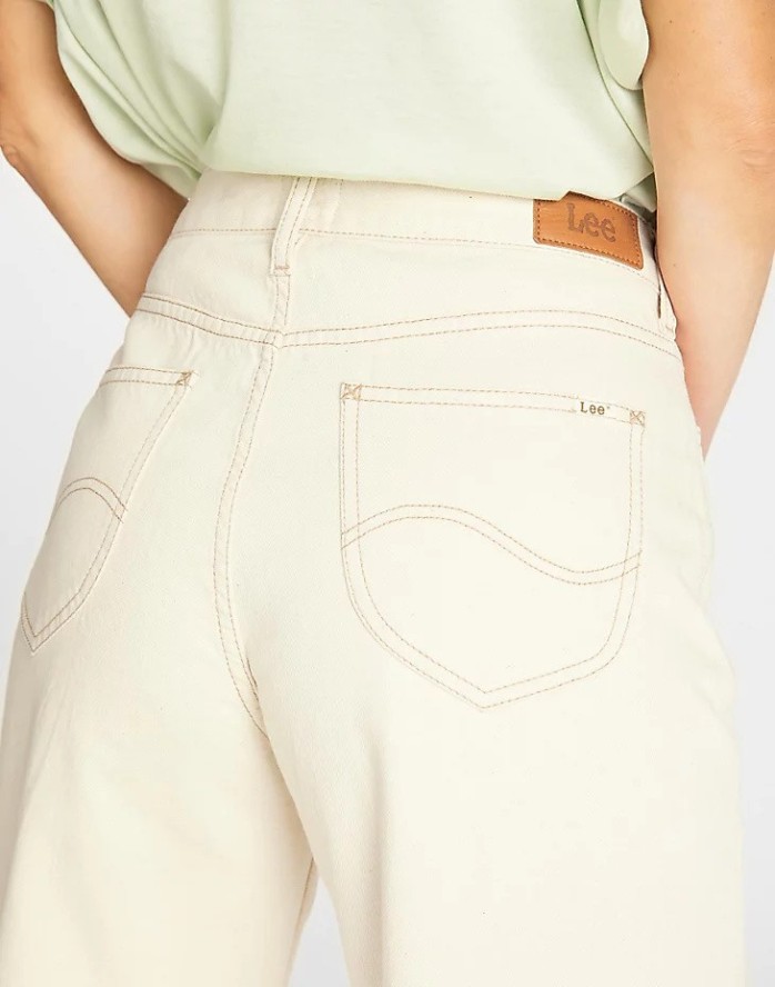 DAMSKIE SPODNIE JEANSOWE LEE BUTTON WIDE LEG L30GMN35 112106447