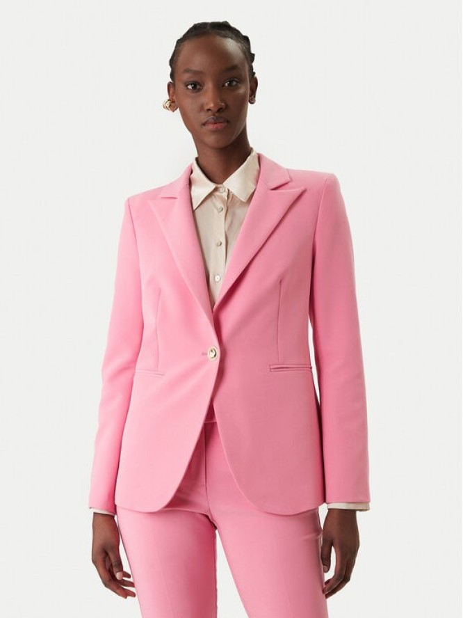 Rinascimento Marynarka CFC0128640003 Różowy Regular Fit