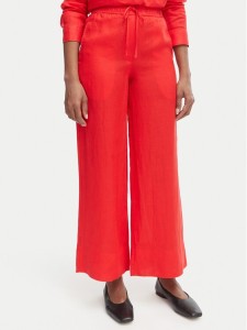 Tommy Hilfiger Spodnie materiałowe WW0WW48970 Czerwony Wide Leg