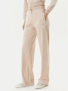 Guess Spodnie dresowe V3BB26 K0232 Beżowy Regular Fit