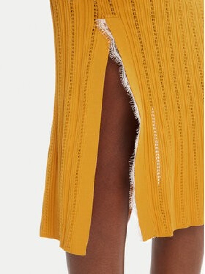 PINKO Sukienka dzianinowa 104745 A2FR Brązowy Regular Fit