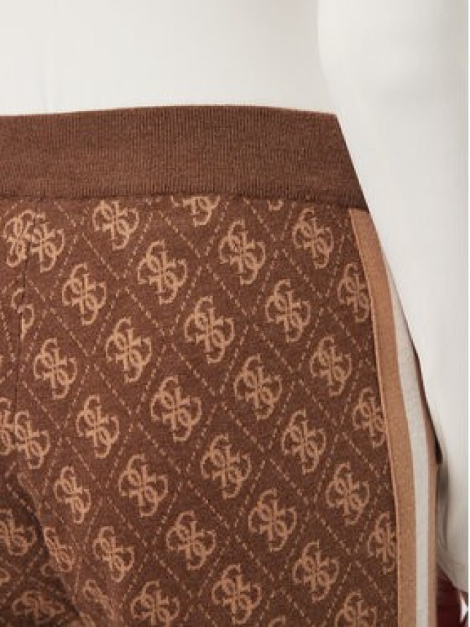 Guess Spodnie dzianinowe V6BB01 Z1483 Brązowy Regular Fit