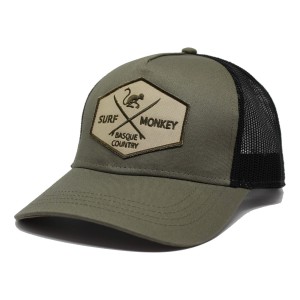 Czapka Trucker - 5 Paneli / Dorośli / Jeden Rozmiar (Oliwkowy/Czarny)