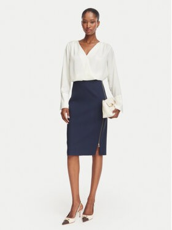 Rinascimento Spódnica ołówkowa CFC0128651003 Granatowy Slim Fit