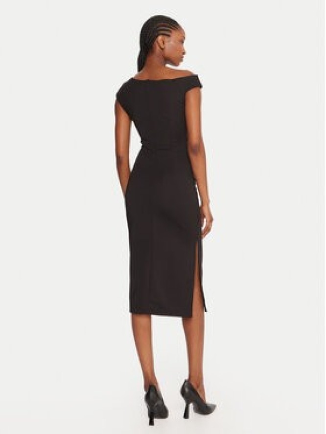 Rinascimento Sukienka koktajlowa CFC0125334003 Czarny Slim Fit