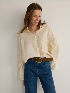 Pasek z klamrą - brązowy