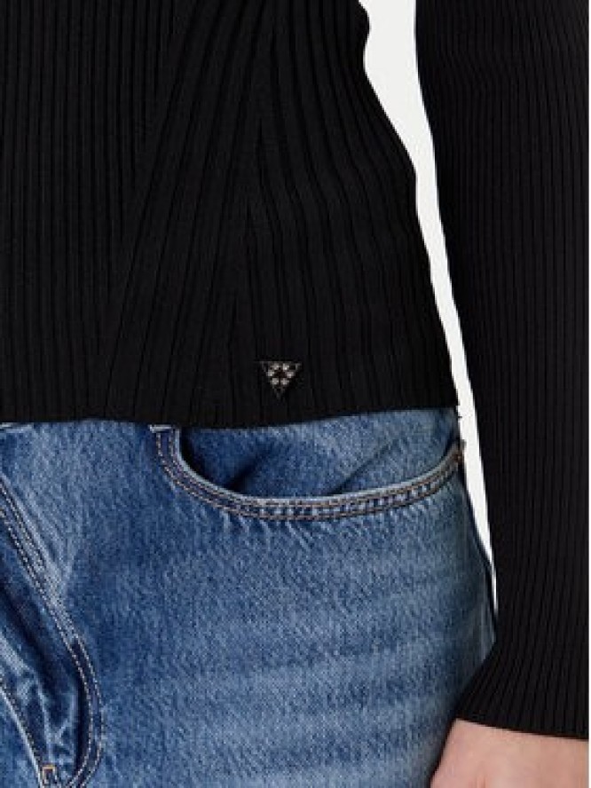 Guess Sweter W5YR08 Z0040 Czarny Slim Fit