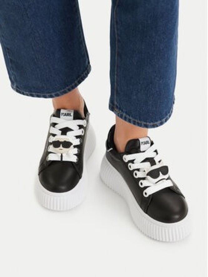 KARL LAGERFELD Sneakersy Kreeper Lo KL42336T Czarny