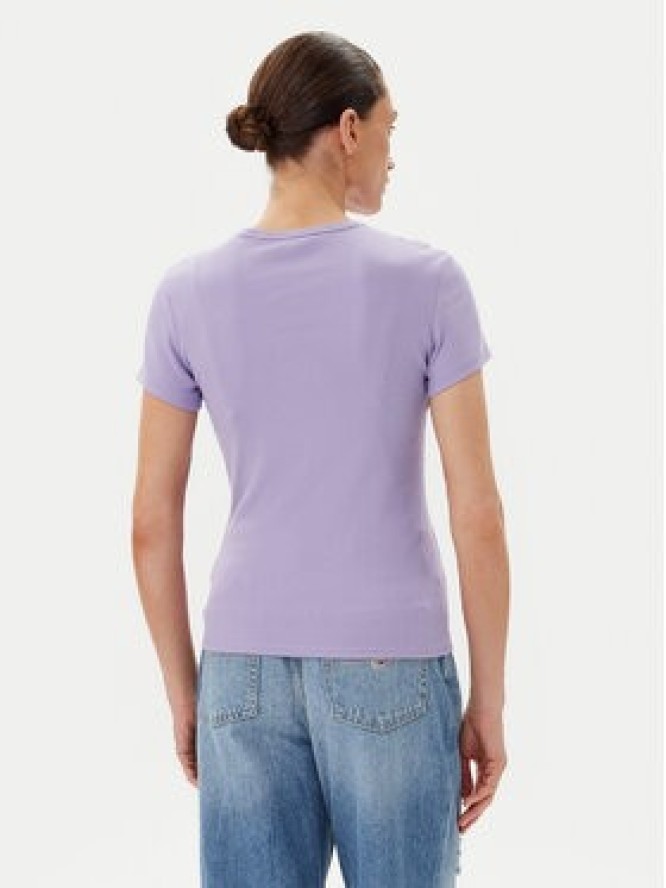 Tommy Jeans T-Shirt Essential DW0DW17383 Fioletowy Slim Fit