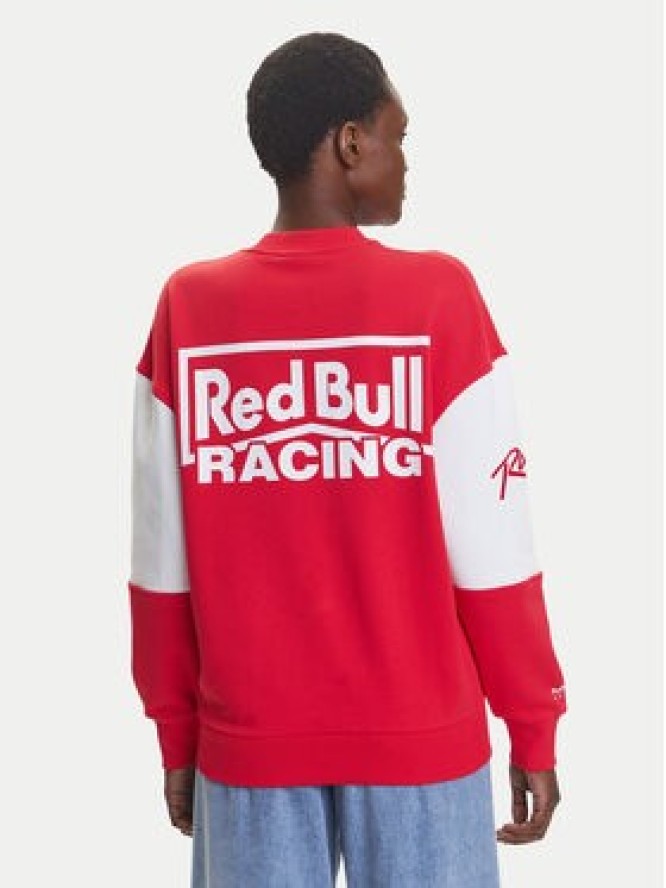 Pepe Jeans Bluza Red Bull Racing Panel Team RL580010 Czerwony Relaxed Fit