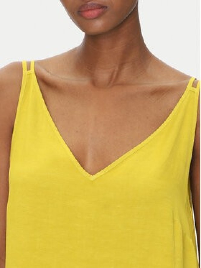 ViCOLO Sukienka letnia TD0758 Żółty Regular Fit