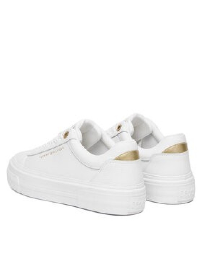Tommy Hilfiger Sneakersy Th Foxing Platform Leather FW0FW09018 Biały